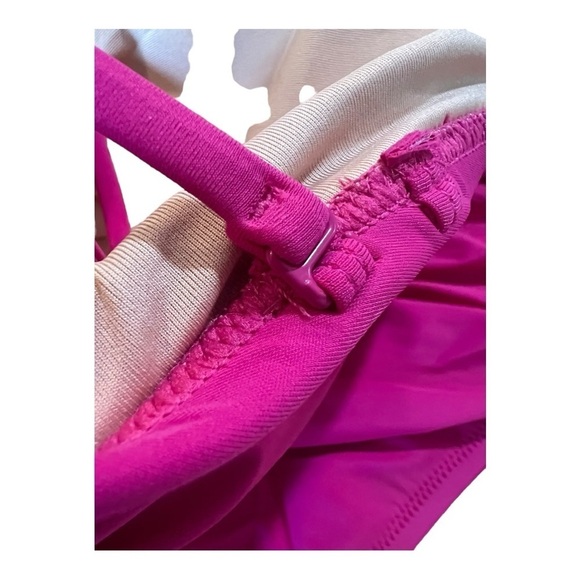 J. CREW Ruched Sweetheart One Piece Swimsuit Radiant Fuchsia Pink 24 /3X NEW - Picture 11 of 16